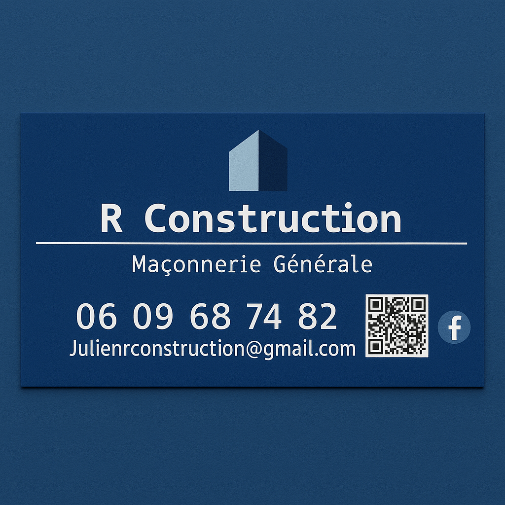 Présentation de l’entreprise RConstruction – M. Compas Julien

Professionnel du bâtiment, je suis M. Compas Julien, artisan passionné et fondateur de RConstruction, entreprise spécialisée en maçonnerie générale et en reconstruction complète ou partielle, dans le respect des normes, de la solidité et de l’esthétique.

Depuis plusieurs années, j’interviens sur des chantiers variés, avec un engagement total pour le travail bien fait, la fiabilité des ouvrages, et la satisfaction de mes clients.


---

🔨 Domaines d’intervention &amp; réalisations :

✅ Terrasses béton (dallage plein, sur vide sanitaire, ou surélevée)
✅ Dalles béton armé, dallages extérieurs ou intérieurs
✅ Chapes traditionnelles, hydrofugées, fibrées ou allégées
✅ Création de murs : parpaings creux, parpaings banchés, murs de soutènement
✅ Reconstruction de murs anciens, en pierre ou maçonnerie
✅ Montage d’escaliers en béton, seuils, marches sur mesure
✅ Pose d’IPN, linteaux béton, coffrages spécifiques
✅ Création d’ouvertures, agrandissements, reprises en sous-œuvre
✅ Fondations : semelles filantes, plots, longrines
✅ Reprise de fissures, maçonnerie de consolidation
✅ Rejointoiement, enduits traditionnels, finitions
✅ Petits travaux de VRD (regards, caniveaux, pentes, écoulements)
✅ Pose de bordures, clôtures béton, piliers de portail
✅ Préparation de supports pour carrelage, pierre, ou autres revêtements
✅ Montage de murets décoratifs, jardinières, bancs maçonnés
✅ Reconstruction suite sinistre ou vétusté


---

🔧 Nos valeurs :

🔹 Travail soigné, durable et conforme aux DTU
🔹 Respect des délais et transparence dans les devis
🔹 Conseils techniques personnalisés
🔹 Suivi régulier des travaux
🔹 Passion du métier, amour du détail


---

📞 Contact direct pour étude gratuite de votre projet :
📍 M. Compas Julien – RConstruction
📱 06 09 68 74 82
📧 julienrconstruction@gmail.com
