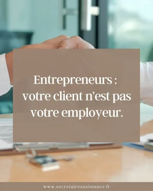 📌 Rappel important pour les entrepreneurs et futurs entrepreneurs :Dans le cadre d’une prestation commerciale ou de service, votre client n’est pas votre employeur.👉 Vous êtes deux parties indépendantes qui concluent un contrat.Ce contrat définit clairement :✔️ la mission✔️ les tarifs✔️ le volume d’heures ou de prestations✔️ éventuellement les modalités d’intervention🤝 Tout se discute et se négocie pour trouver un terrain d’entente équilibré, respectueux des besoins du client et de votre statut d’indépendant.❗ En tant que prestataire :– Vous n’avez pas à fournir un CV comme un salarié.– Ni à passer un « entretien d’embauche » classique.– Ni à être soumis à un lien de subordination.👉 Vous pouvez bien sûr présenter votre offre, votre expertise, vos réalisations (book, portfolio, références…), selon votre activité.Mais cela reste une relation commerciale, pas hiérarchique.⚠️ Point de vigilance majeur :Un indépendant ne doit pas travailler exclusivement pour un seul client sur la durée, avec des conditions assimilables à celles d’un salarié.➡️ On parle alors de salariat déguisé, une situation risquée pour le client comme pour le prestataire.💡 Être entrepreneur, c’est :✔️ fixer son cadre de travail✔️ défendre sa valeur✔️ sécuriser sa relation client✔️ rester maître de son activitéEn tant que secrétaire indépendante, j’accompagne régulièrement des entrepreneurs qui n’osent pas poser ces limites…Et pourtant, elles sont indispensables pour une collaboration saine et durable.**************************************Je suis Delphine de Secrétaire Assistance, Facilitatrice Administrative !📞06 86 20 38 62📧 secretaireassistance@outlook.fr💻 https://www.secretaireassistance.fr👉 Réservez un appel gratuit et sans engagement :&nbsp;📞 https://calendly.com/secretaireassistance/nouvelle-reunion#microentreprise #entrepreneur&nbsp;#secrétaireindépendante #secrétaireassistance #indépendant