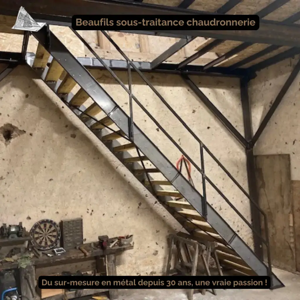 Chaque projet est pensé selon l’espace, les contraintes techniques et l’usage.Ici, un escalier métallique conçu et fabriqué sur mesure.Vous avez un projet ? Contactez-nous pour en discuter.📞 06 85 28 14 97📧 yb.bstc@outlook.fr🏚 Artisan basé en Eure-et-Loir🚚 Livraison possible partout en France#BSTC #Chaudronnerie #FabricationSurMesure #EscalierMétallique #Métal #SavoirFaire #SurMesure #Industrie