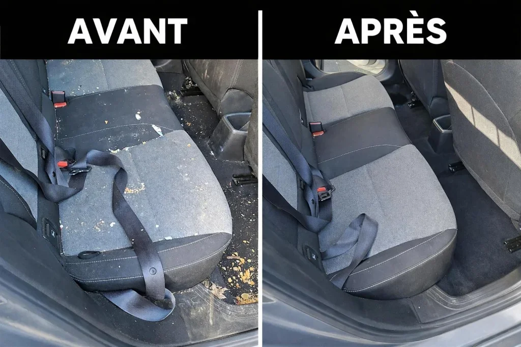 Votre voiture mérite mieux qu’un simple coup d’aspirateur.
Nous proposons un nettoyage automobile soigné et minutieux, avec une vraie attention aux détails.
🧼 Nettoyage intérieur
🚗 Nettoyage extérieur
✨ Remise à neuf possible selon l’état du véhicule
Chaque prestation est réalisée avec du matériel professionnel et adaptée à votre voiture pour un résultat propre, net et visible.
✅ Pourquoi faire appel à nous ?
✔ Travail sérieux et appliqué
✔ Résultat visible dès le premier nettoyage
✔ Service local et de confiance
✔ Adaptation selon l’état du véhicule
✔ Véhicules particuliers
📍 Intervention à Tours et dans les alentours (agglomération + zones rurales)
📩 CONTACT