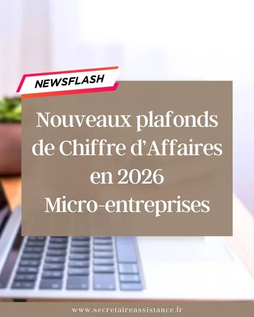 📢 Micro-entrepreneurs : nouveaux plafonds de chiffre d’affaires annoncés pour 2026.Bonne nouvelle 🎉Les plafonds de chiffre d’affaires du régime micro-entreprise devraient augmenter en 2026.➡Les montants annoncés sont :🔹 Vente de marchandises :👉 203 100 € (au lieu de 188 700 €)🔹 Prestations de services (BIC et BNC) :👉 83 600 € (au lieu de 77 700 €)📌En cas d’activité mixte :Le chiffre d’affaires global ne doit pas dépasser 203 100 €, incluant un chiffre d’affaires maximal de 83 600 € pour les prestations de services/ location de meublés.Cela signifie qu’il serait possible de rester plus longtemps sous le régime micro-entreprise avant de devoir basculer vers un régime réel.⚠️ Point important :À ce jour, l’article 50-0 du Code général des impôts, qui fixe officiellement ces plafonds, n’a pas encore été modifié.Les nouveaux seuils ont été communiqués par l’URSSAF et le Service Public, mais la mise à jour législative reste attendue.Autrement dit :👉 Les plafonds 2026 sont annoncés👉 La modification officielle du texte est encore en attente📌 Et attention à ne pas confondre :On parle ici du plafond de chiffre d’affaires pour rester en micro-entreprise.👉 Les seuils de franchise de TVA, eux, ne changent pas. Et je vous rappelle que vous pouvez être sous le régime de la micro-entreprise, tout en étant asujetti à la TVA.&nbsp;Comme toujours en matière administrative : on anticipe, mais on reste vigilant 😉Si vous approchez d’un seuil ou que vous vous posez des questions sur votre régime, c’est peut-être le bon moment pour faire le point.---👩💼 Delphine – Secrétaire AssistanceFacilitatrice administrative pour entrepreneurs et indépendants📞 06 86 20 38 62📧 secretaireassistance@outlook.fr💻 https://www.secretaireassistance.fr#MicroEntreprise #Entrepreneurs #Gestionentreprise #seuilsCA #AutoEntrepreneur #TPE #Actualitéentrepreneurs #seuilsCA2026