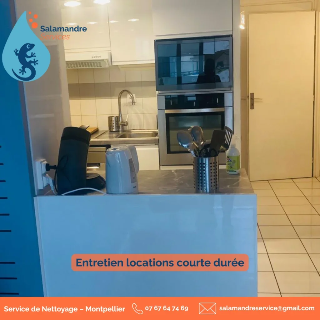 Entretien de locations courte durée à MontpellierUn logement propre et soigné, c’est essentiel pour offrir une bonne expérience aux voyageurs et obtenir de bons avis ⭐Chez Salamandre Services, nous assurons l’entretien complet de vos locations entre deux séjours :✔️ cuisine et sanitaires nettoyés avec soin✔️ sols, surfaces et équipements impeccables✔️ intervention fiable, discrète et régulière📍 Montpellier et alentoursBesoin d’un devis ?👉 Remplissez notre formulaire :https://get.formulaire.info/form?p=6mRDr2zYOu contactez-nous directement :📞 07 67 64 74 69📧 salamandreservices@gmail.com#SalamandreServices #NettoyageMontpellier #LocationCourteDurée #Montpellier #Conciergerie #EntretienLogement #NettoyageProfessionnel