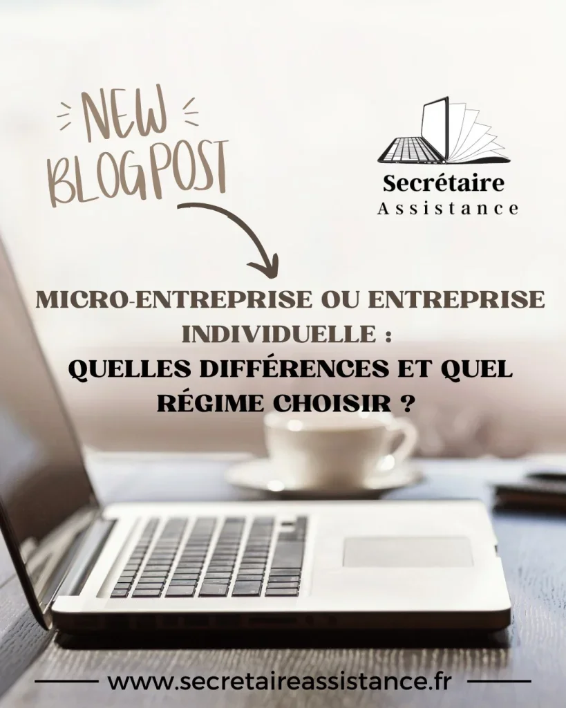 ✨ Nouvel article de blog en ligne !Après cette série de posts sur les différences entre micro-entreprise et entreprise individuelle, j’ai regroupé toutes les informations dans un article complet 👇👉 Objectif : vous aider à y voir plus clair et à choisir le régime le plus adapté à votre activité.Dans cet article, vous trouverez :✔️ les différences essentielles entre les deux régimes✔️ des explications détaillées (cotisations, fiscalité, plafonds…)✔️ des clés pour faire le bon choix selon votre situation💡 Que vous soyez en réflexion ou déjà lancé, cet article vous permettra de mieux comprendre votre cadre administratif.📖 À lire ici : https://www.secretaireassistance.fr/l/micro-entreprise-ou-entreprise-individuelle-quelles-differences-et-quel-regime-choisir/Et si vous avez des questions, n’hésitez pas à me les poser en commentaire 🙂****************************************👩💼 Delphine – Secrétaire AssistanceFacilitatrice administrative pour entrepreneurs📞06 86 20 38 62📧 secretaireassistance@outlook.fr💻 https://www.secretaireassistance.fr👉 Réservez un appel gratuit et sans engagement&nbsp;📞 https://calendly.com/secretaireassistance/nouvelle-reunion#microentreprise #entrepreneur #gestion #indépendant #entrepreneurindividuel #régimeréel #SecrétaireAssistance