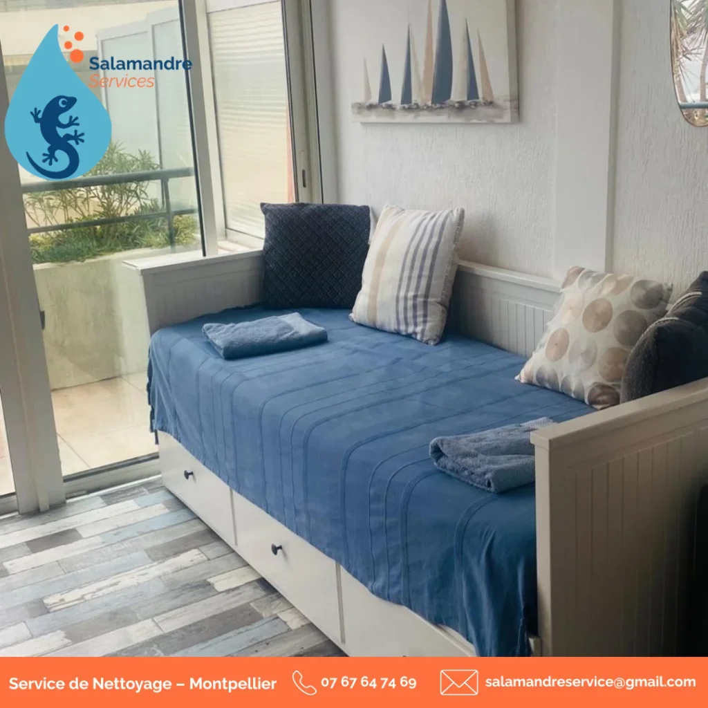 Après chaque départ de voyageurs, nous intervenons pour remettre le logement en parfait état.Nettoyage complet, remise en place du linge et préparation du logement pour les prochains arrivants.Nous accompagnons les propriétaires de locations courte durée à Montpellier pour garantir un logement propre, accueillant et prêt à recevoir de nouveaux voyageurs.📍 Montpellier et alentoursBesoin d’un devis ?👉 Remplissez notre formulaire :https://get.formulaire.info/form?p=6mRDr2zYOu contactez-nous directement :📞 07 67 64 74 69📧 salamandreservices@gmail.com#NettoyageMontpellier #LocationCourteDuree #AirbnbMontpellier #MenageProfessionnel #ConciergerieAirbnb #NettoyageAppartement #ServiceDeNettoyage #SalamandreServices