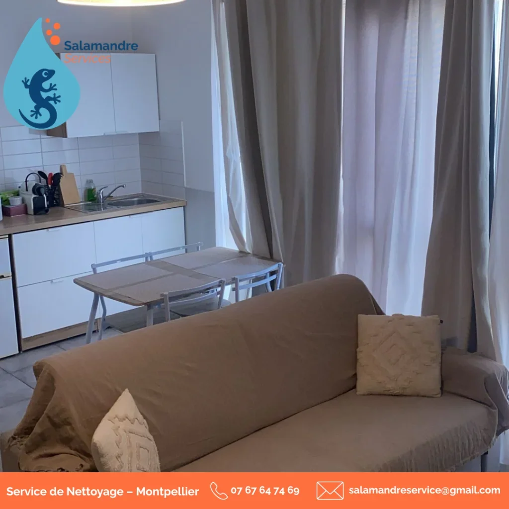 Nettoyage d’un appartement à Montpellier.Cuisine, salon, surfaces et sols : chaque pièce est nettoyée avec soin pour laisser un logement propre, agréable et prêt à être utilisé.Nous intervenons pour le nettoyage d’appartements, la remise en état et les locations courte durée.📍 Montpellier et alentoursBesoin d’un devis ?👉 Remplissez notre formulaire :https://get.formulaire.info/form?p=6mRDr2zYOu contactez-nous directement :📞 07 67 64 74 69📧 salamandreservices@gmail.com#NettoyageMontpellier #MenageAppartement #ServiceDeNettoyage #RemiseEnEtat #LocationCourteDuree #MenageProfessionnel #AppartementPropre #SalamandreServices
