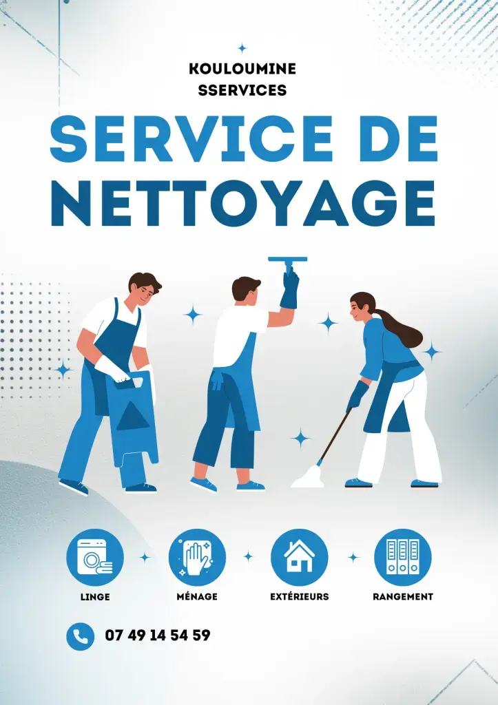 Je propose mes services pour le nettoyage de vos locaux