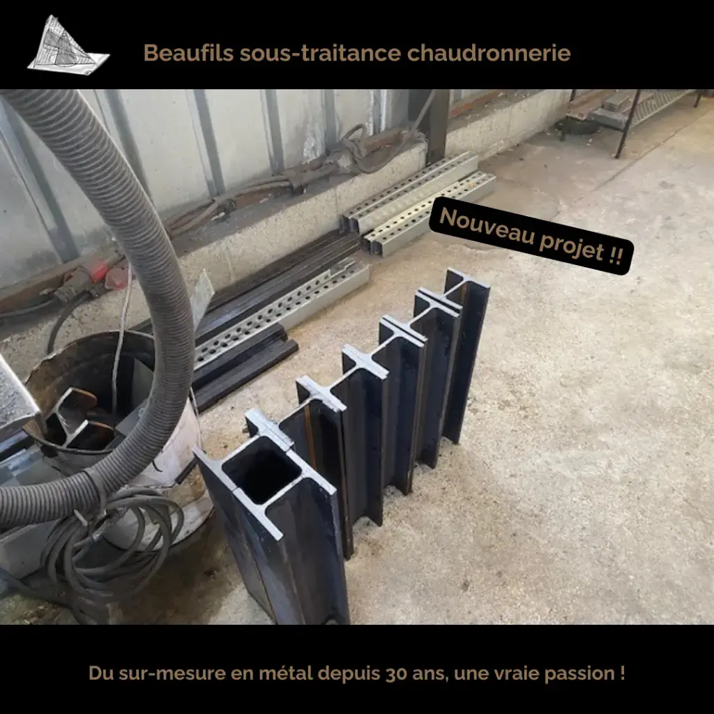 Nouveau projet en cours.Préparation et fabrication de pièces métalliques réalisées à l’atelier, sur mesure, en fonction des besoins du client.Chaque demande est étudiée pour apporter une solution adaptée, avec un travail soigné et rigoureux.Besoin d’un partenaire sérieux en sous-traitance chaudronnerie ?📱 06 85 28 14 97📧 yb.bstc@outlook.fr🏚 Artisan basé en Eure-et-Loir🚚 Livraison possible partout en France#Chaudronnerie #SurMesure #Fabrication #Acier #SousTraitance #SavoirFaire
