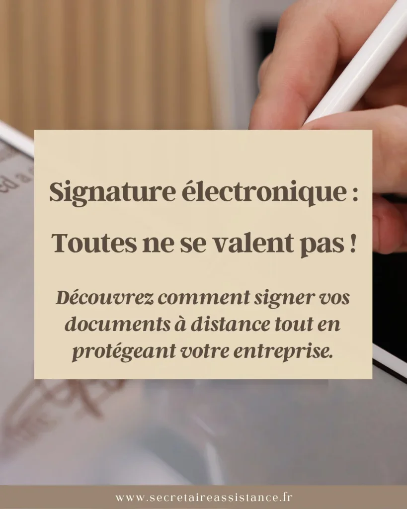 📣La signature électronique : un outil simple… à condition de bien la choisir !  De plus en plus d'entrepreneurs utilisent la signature électronique pour leurs devis, contrats ou mandats. C'est pratique, rapide et cela évite les impressions inutiles.✒ Mais saviez-vous qu'il existe plusieurs niveaux de signature électronique ?🔹 La signature simple (SES) : idéale pour les documents du quotidien, avec un niveau de preuve limité.🔹 La signature avancée (SEA) : elle renforce l'identification du signataire et la sécurité du document.🔹 La signature qualifiée (SEQ) : c'est le niveau le plus élevé. Elle bénéficie d'une reconnaissance juridique équivalente à la signature manuscrite au sein de l'Union européenne.👉 Avant de choisir une solution de signature électronique, posez-vous la question : quel est l'enjeu du document que je fais signer ?Un devis, un contrat commercial ou un document engageant fortement l'entreprise ne nécessitent pas forcément le même niveau de sécurité.💬 Utilisez-vous déjà la signature électronique dans votre activité ? Pour quels types de documents ?Je suis Delphine de Secrétaire Assistance📞06 86 20 38 62📧 secretaireassistance@outlook.fr💻 https://www.secretaireassistance.fr#signatureélectronique #Entrepreneur #microentreprise #gestionentreprise #secrétaireassistance