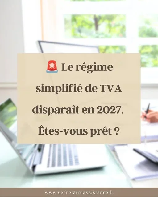 📢 C'est une réforme importante qui passera peut-être inaperçue...À compter du 1ᵉʳ janvier 2027, le régime simplifié de la TVA disparaît.Concrètement, si vous êtes concerné, vous basculerez automatiquement vers le régime réel normal.Qu'est-ce que cela change ?➡️ Vous devrez déposer une déclaration de TVA CA3 selon une périodicité mensuelle ou trimestrielle.👉 Si votre chiffre d’affaires réalisé au titre de l’avant-dernier exercice (2025 pour les exercices civils ; 2025/2026 pour les exercices décalés) :📅 est inférieur à 1 million d'euros : déclaration trimestrielle (avec option mensuelle en contactant votre SIE via la messagerie sécurisée),📅 est supérieur à 1 million d'euros : déclaration mensuelle.⚠️ Cela signifie un suivi de votre TVA beaucoup plus régulier.C'est donc le bon moment pour anticiper votre organisation comptable afin d'éviter les mauvaises surprises en 2027.💬 Cette réforme concernera de nombreuses entreprises. Mieux vaut s'y préparer dès maintenant.Je suis Delphine de Secrétaire Assistance📞06 86 20 38 62📧 secretaireassistance@outlook.fr💻 https://www.secretaireassistance.fr#TVA #RéformeTVA #Entrepreneur #MicroEntreprise #SecrétaireAssistance