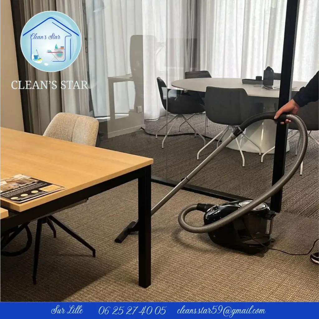 Un environnement propre, une équipe plus sereine. ✨Un espace de travail entretenu contribue au bien-être de vos collaborateurs et à l'image de votre entreprise.Chez Clean's Star, nous assurons l'entretien de vos locaux avec le même niveau d'exigence à chaque intervention.📍 Intervention sur Lille et ses alentoursFormulaire de contact : https://get.formulaire.info/form?p=L4hy9jbG#NettoyageProfessionnel #EntretienLocaux #Bureaux #Propreté #Lille #HautsDeFrance #ServicesAuxEntreprises #CleanStar
