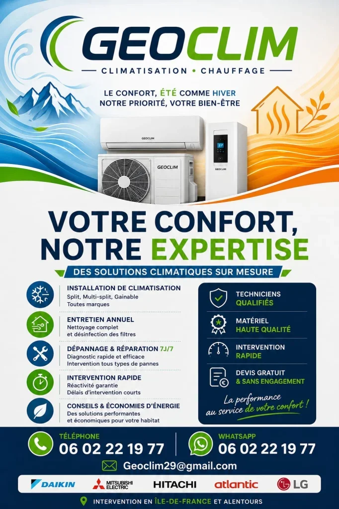 ❄️🔥 Installation &amp; Entretien : Climatisation et ChauffageBesoins d'une installation, d'un entretien ou d'un dépannage pour votre climatisation ou votre système de chauffage ?🛠️ Prestations professionnelles, travail rapide et soigné.📩 Contactez-moi directement par message pour un devis ou plus d'informations !