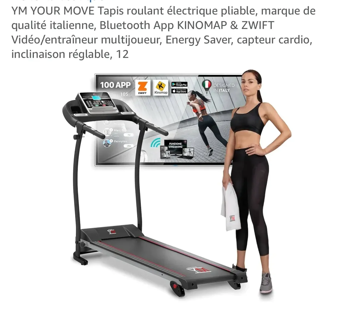 Tapis de course électrique pliable – YM Your Move